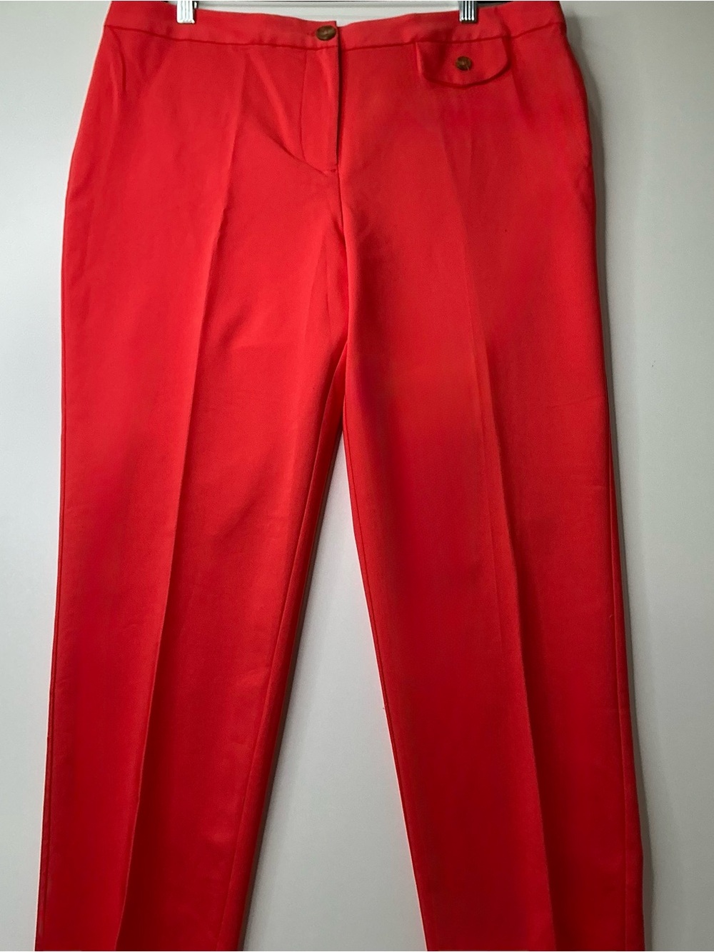 Vince Camuto Cropped Pants Women’s 14 Red Rayon/Wool Blend Size 14 New